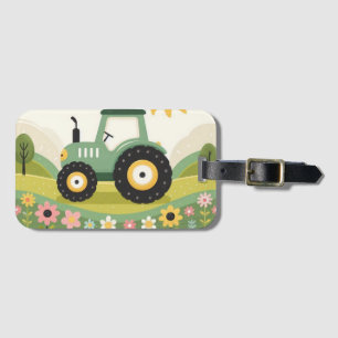 Etiqueta De Bagagem Trator/fazenda personalizado, bonito