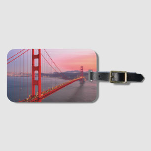 Etiqueta De Bagagem travesseiro decorativo da ponte ouro