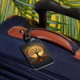 Etiqueta De Bagagem Tree of Life – Moonlit Enlightenment