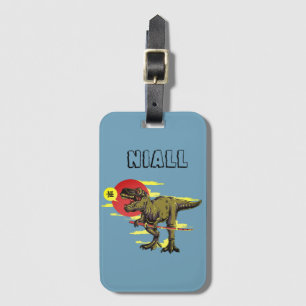 Etiqueta De Bagagem Trendy Dinossaur Personalizado