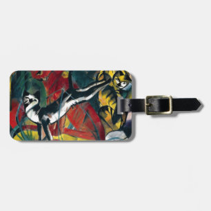 Etiqueta De Bagagem Três gatos por Franz Marc - Bagagens personalizad