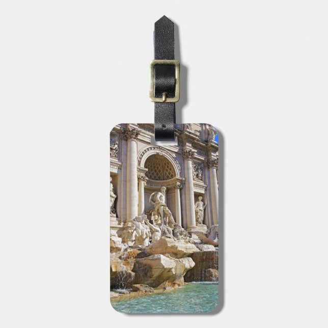 Etiqueta De Bagagem Trevi fountain (Frente Vertical)