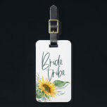 Etiqueta De Bagagem Tribo Bride Bridesmaid Sunflower Eucalyptus Rustic<br><div class="desc">Celebre sua tribo noiva e estilo viagem com estas engraçadas etiquetas de bagagem de girassol. trabalho de arte/gráficos em ReachDreams.etsy.com</div>