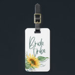 Etiqueta De Bagagem Tribo Bride Bridesmaid Sunflower Eucalyptus Rustic<br><div class="desc">Celebre sua tribo noiva e estilo viagem com estas engraçadas etiquetas de bagagem de girassol. trabalho de arte/gráficos em ReachDreams.etsy.com</div>