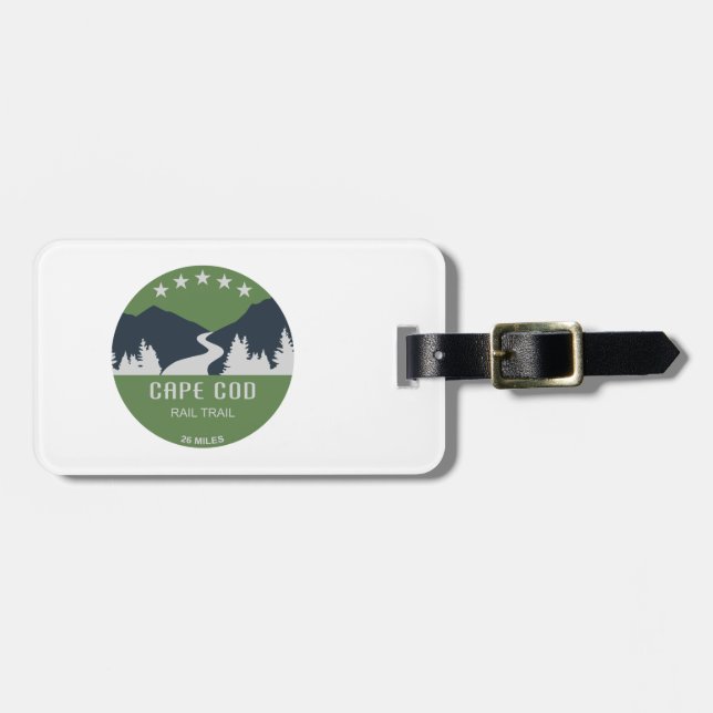 Etiqueta De Bagagem Trilha de Trem de Cape Cod (Frente Horizontal)