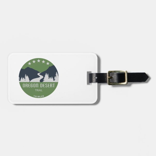 Etiqueta De Bagagem Trilha do Deserto do Oregon (Frente Horizontal)
