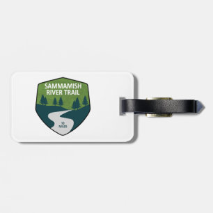 Etiqueta De Bagagem Trilha do Rio Sammamish Washington