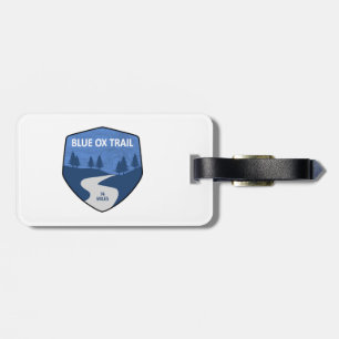Etiqueta De Bagagem Trilha Ox Azul