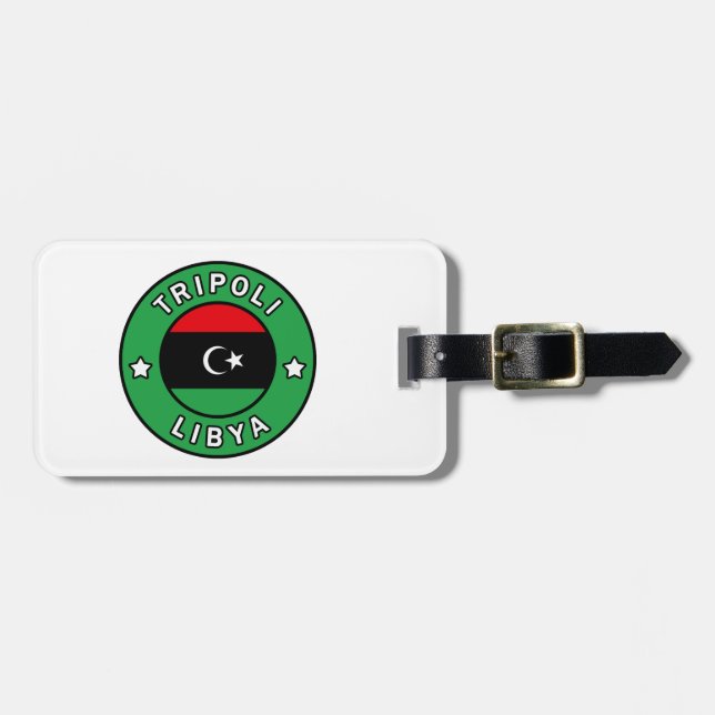 Etiqueta De Bagagem Trípoli Líbia (Frente Horizontal)
