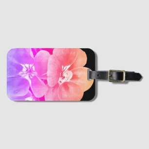 Etiqueta De Bagagem Tropical Floral