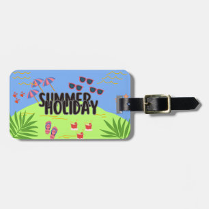 Etiqueta de Bagagem Tropical Sunset