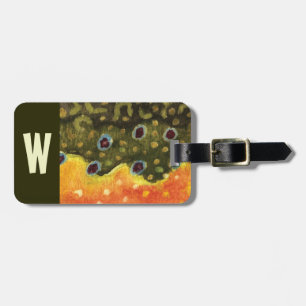 Etiqueta De Bagagem Trout Pescador