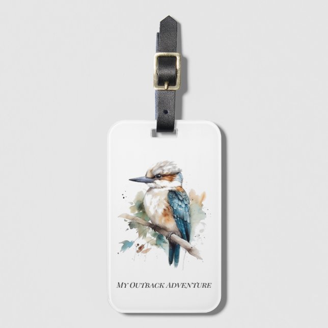 Etiqueta De Bagagem True Blue Kookaburra, custom (Frente Vertical)