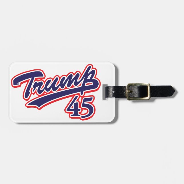 Etiqueta De Bagagem Trump 45! (Frente Horizontal)