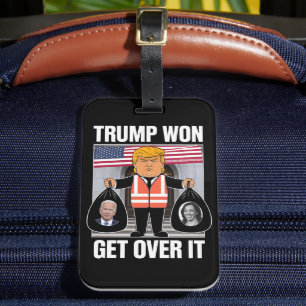 Etiqueta De Bagagem Trump Ganhou Supere Isso Maga Ganhou Eleição 2024