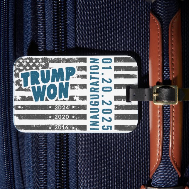 Etiqueta De Bagagem Trump Won 2024 (Frente Insitu 4)