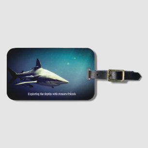 Etiqueta De Bagagem Tubarão Oceânico Blackponta Submarino