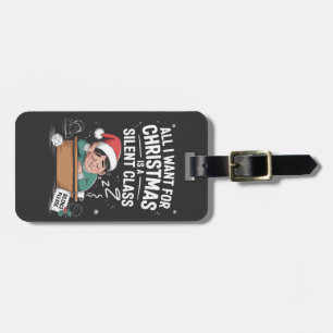 Etiqueta De Bagagem Tudo o que eu quero para o Natal é uma professora 