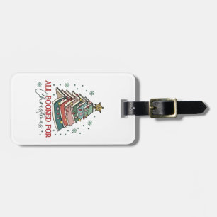 Etiqueta De Bagagem Tudo Reservado Para O Livro De Natal No Natal