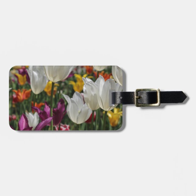 Etiqueta De Bagagem Tulipas (Frente Horizontal)