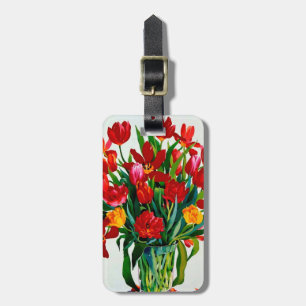Etiqueta De Bagagem Tulipas
