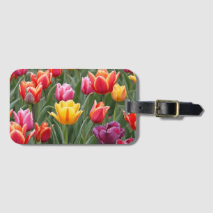 Etiqueta De Bagagem Tulipas Holandesas