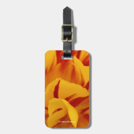 Etiqueta De Bagagem Tulipas Monsella Amarelo Amarelo Vermelho Bastante