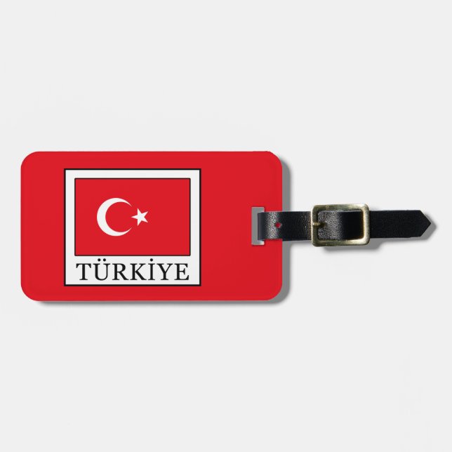 Etiqueta De Bagagem Türkiye (Frente Horizontal)