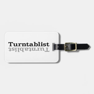 Etiqueta De Bagagem Turntablist ʇ sılqɐ ʇ uɹ n ⊥
