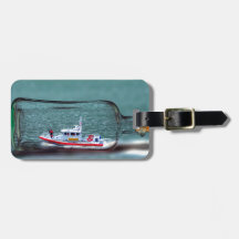 U.S. Navio de guarda costeira em uma garrafa