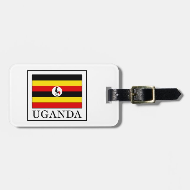 Etiqueta De Bagagem Uganda (Frente Horizontal)