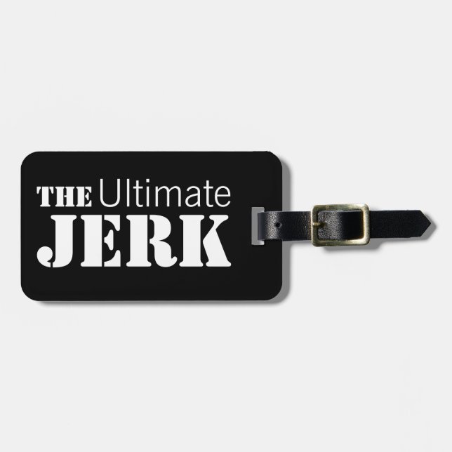 Etiqueta De Bagagem Ultimate Jerk Humorous (Frente Horizontal)