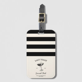Etiqueta De Bagagem Último brinde Clube Social Festa de Despedida de S