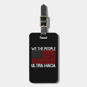 Etiqueta De Bagagem Ultra Maga Pro Trump 2024 Republicano Engraçado