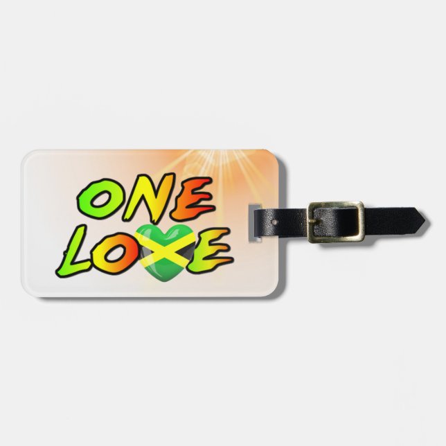 Etiqueta De Bagagem Um amor (Frente Horizontal)