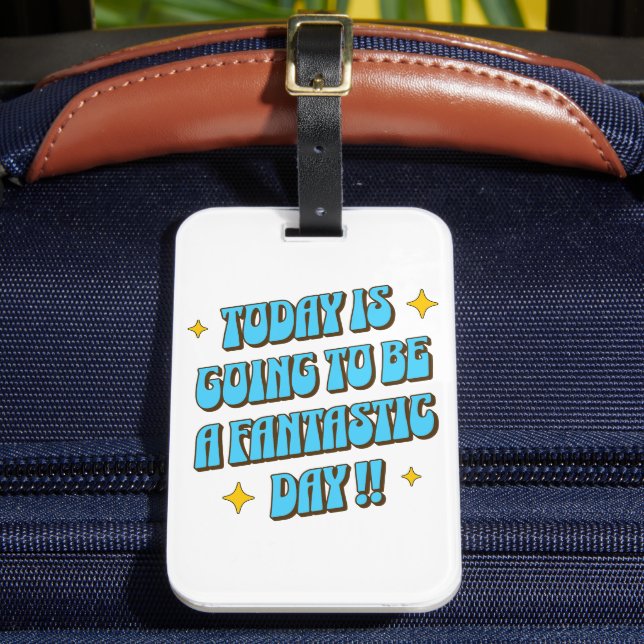Etiqueta De Bagagem Um Dia Fantástico (Frente Insitu 2)