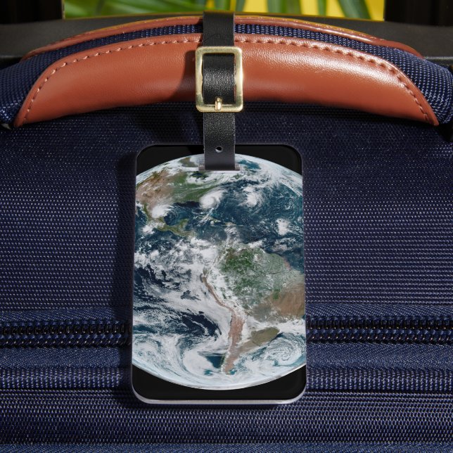 Etiqueta De Bagagem Uma Cadeia De Ciclones Tropicais (Frente Insitu 2)