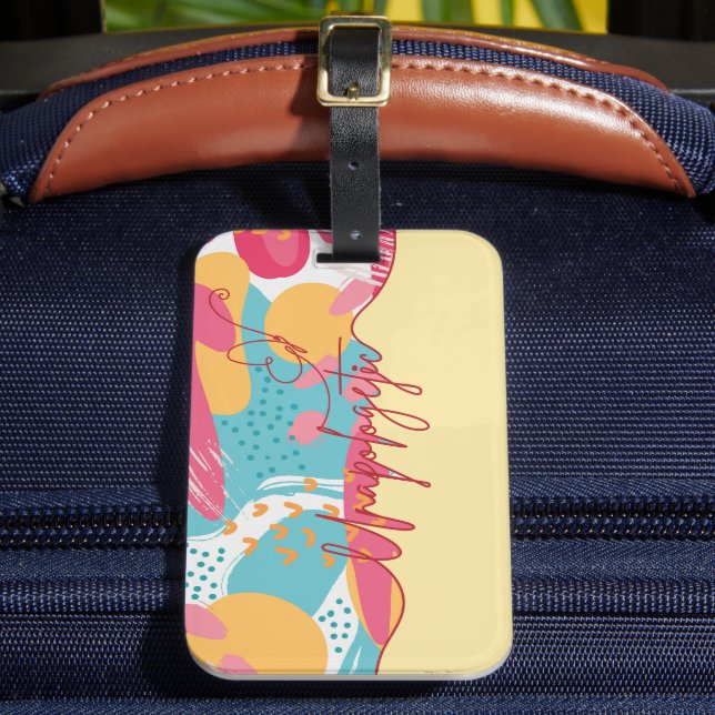 Etiqueta De Bagagem Unapologetic Bold Feminine Statement (Frente Insitu 2)