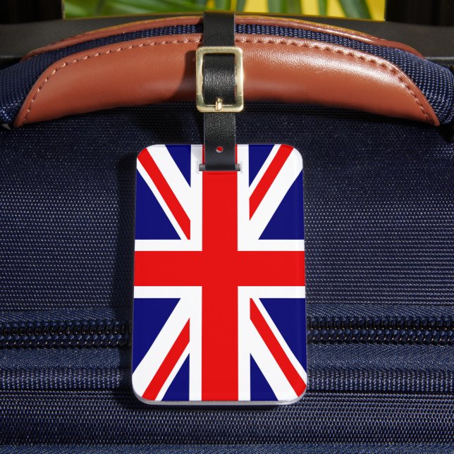 Etiqueta De Bagagem UNIÃO JACK - BANDEIRA BRITÂNICA Londres (Frente Insitu 2)