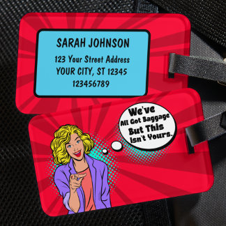 Etiqueta De Bagagem Único Todos temos bagagem, mas isto não é seu
