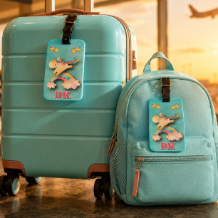 Etiqueta De Bagagem Unicórnio Arco-Íris Personalizado Fofinho para Cri