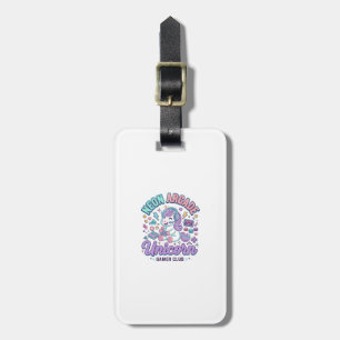 Etiqueta De Bagagem Unicórnio Neon Arcade Unicórnio Estilo Retro Produ