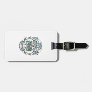 Etiqueta De Bagagem Unicórnio Planticórnio Vaso POD Pronto POD Arte_1