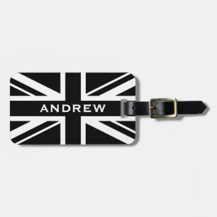 Etiqueta De Bagagem Union Jack ~ Black and White