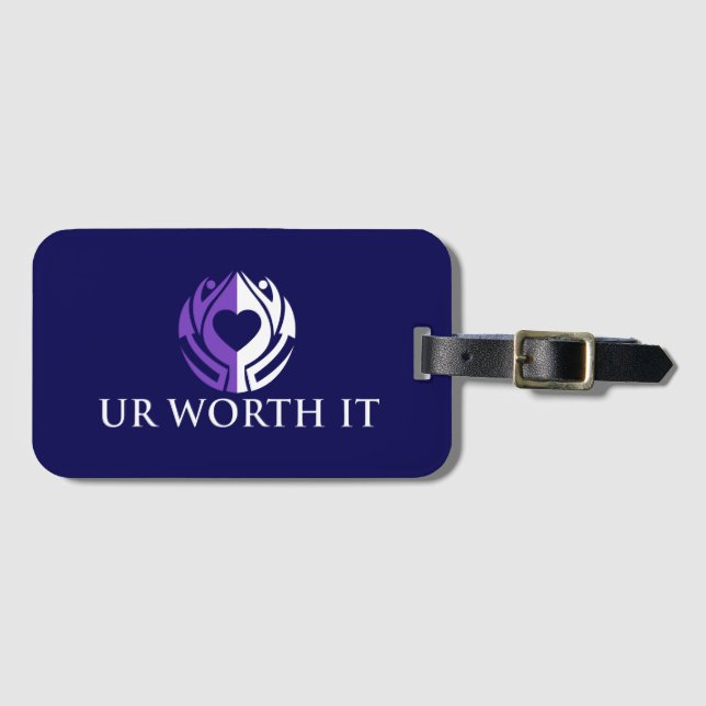 Etiqueta De Bagagem UR Worth It (Frente Horizontal)