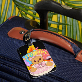 Etiqueta De Bagagem Ursinho de pelúcia Mikitiez verão geleia vinho tin