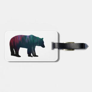 Etiqueta De Bagagem Urso das Luzes do norte