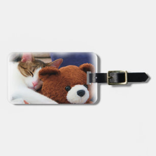 Etiqueta De Bagagem Urso de ursinho bonito do gatinho