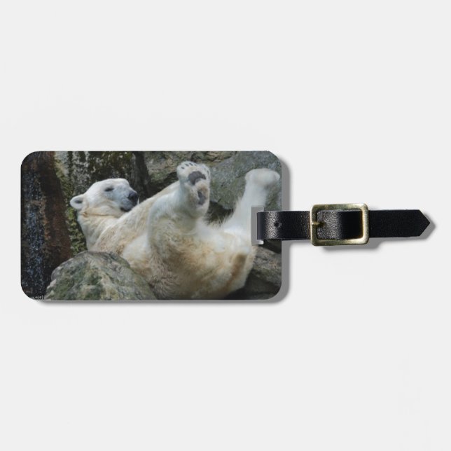 Etiqueta De Bagagem Urso polar (Frente Horizontal)