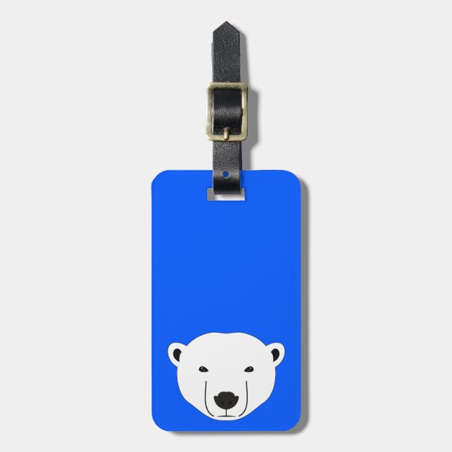 Etiqueta De Bagagem Urso Polar (Frente Vertical)